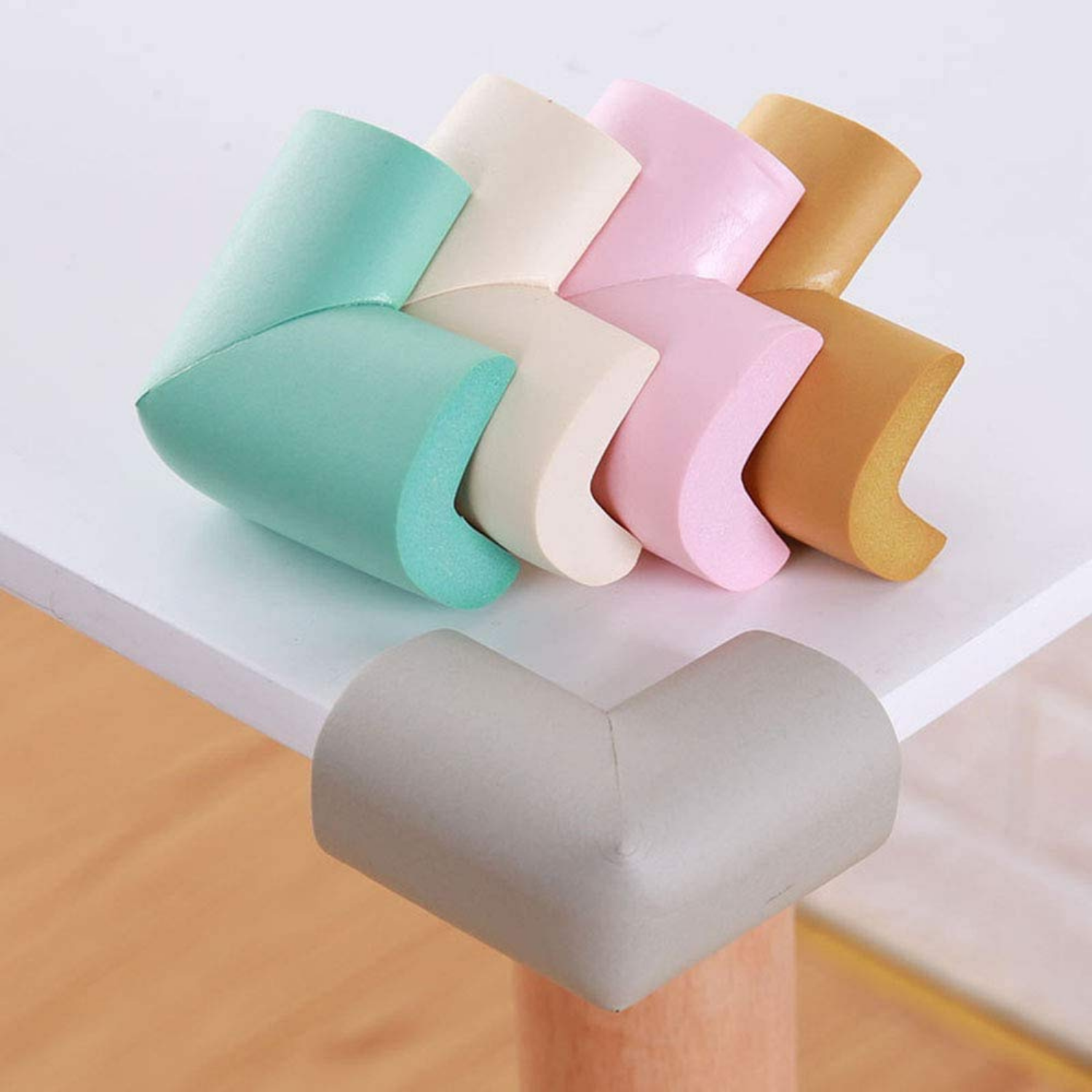 10PCS Child Baby Desk Table Corner Edge Protector Soft Safety Foam Cushion  Guard