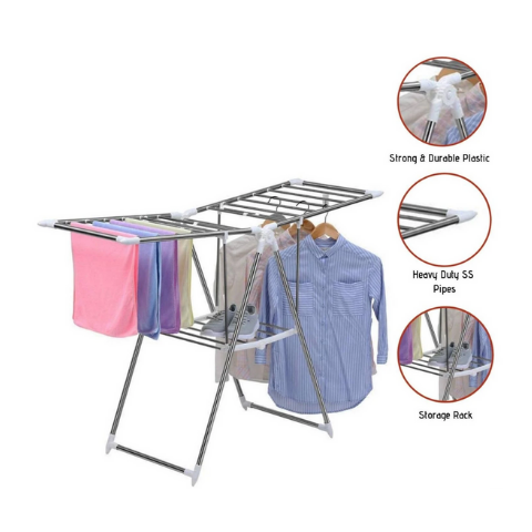Unizone - Butterfly Stainless Steel Cloth Dryer Stand at Rs 1600
